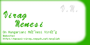 virag menesi business card